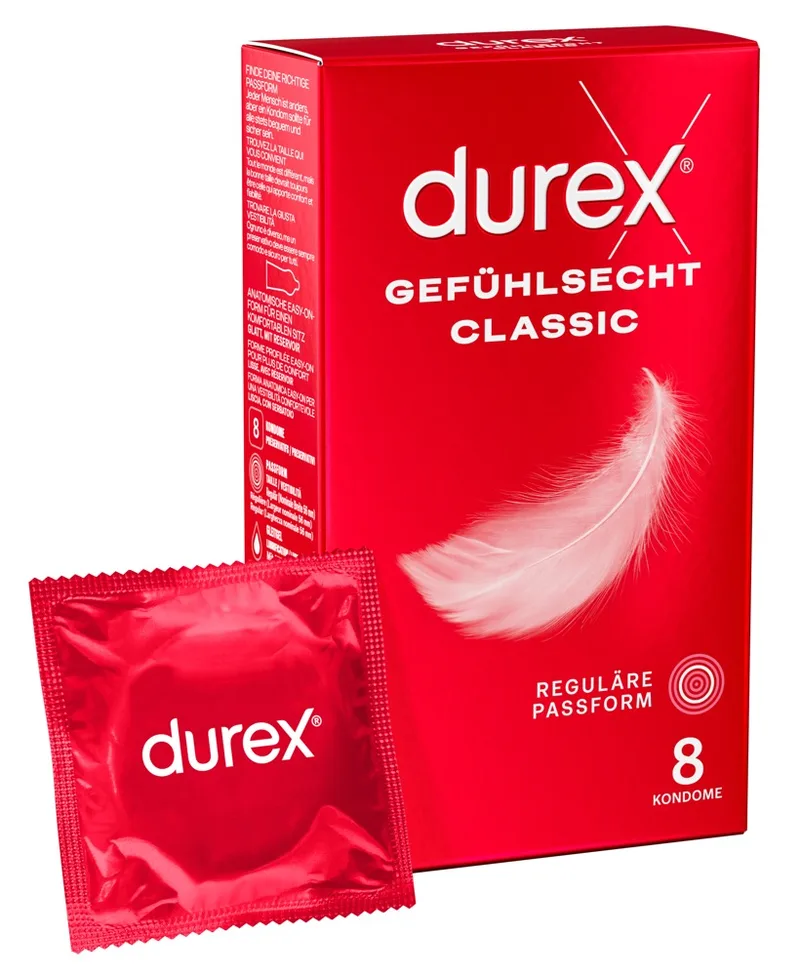 Durex Kondome „Gefühlsecht Classic“, transparent