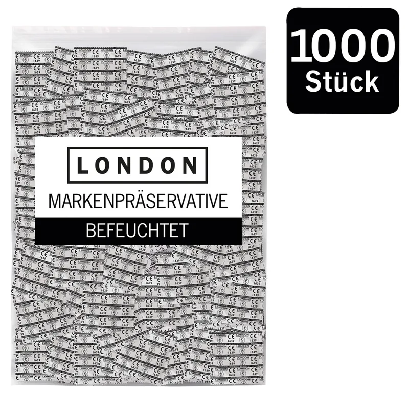 London Kondome „LONDON Q600 feucht“ mit Beschichtung auf Silikonbasis