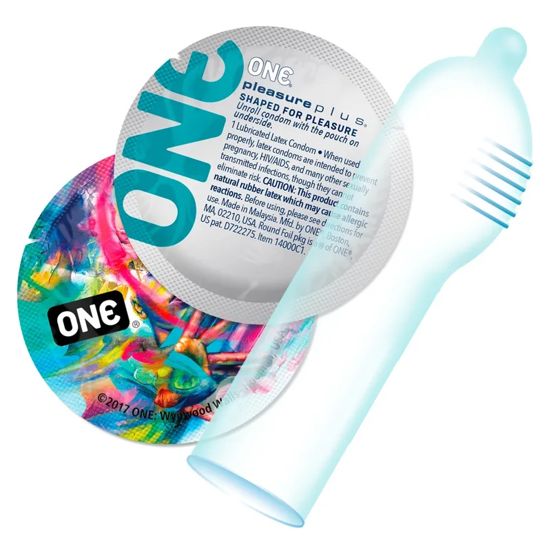 ONE Kondome „Pleasure Plus“, innen gerippt