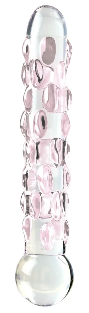 Icicles Glasdildo „No. 7“, 17,8 cm, mit Stimulationsnoppen