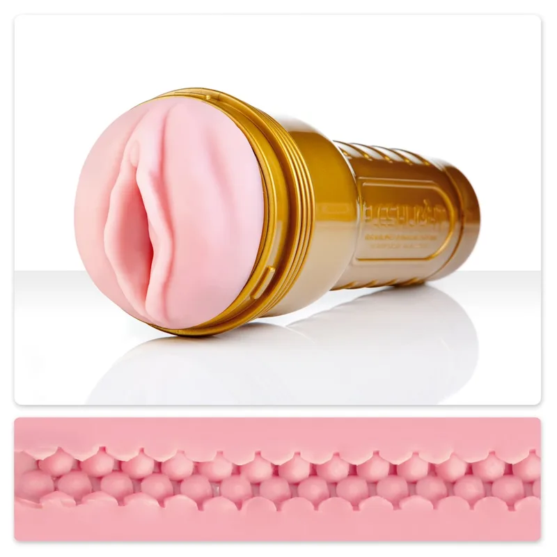 Fleshlight Masturbator „Pink Lady STU“, innen mit Stimulationsstruktur