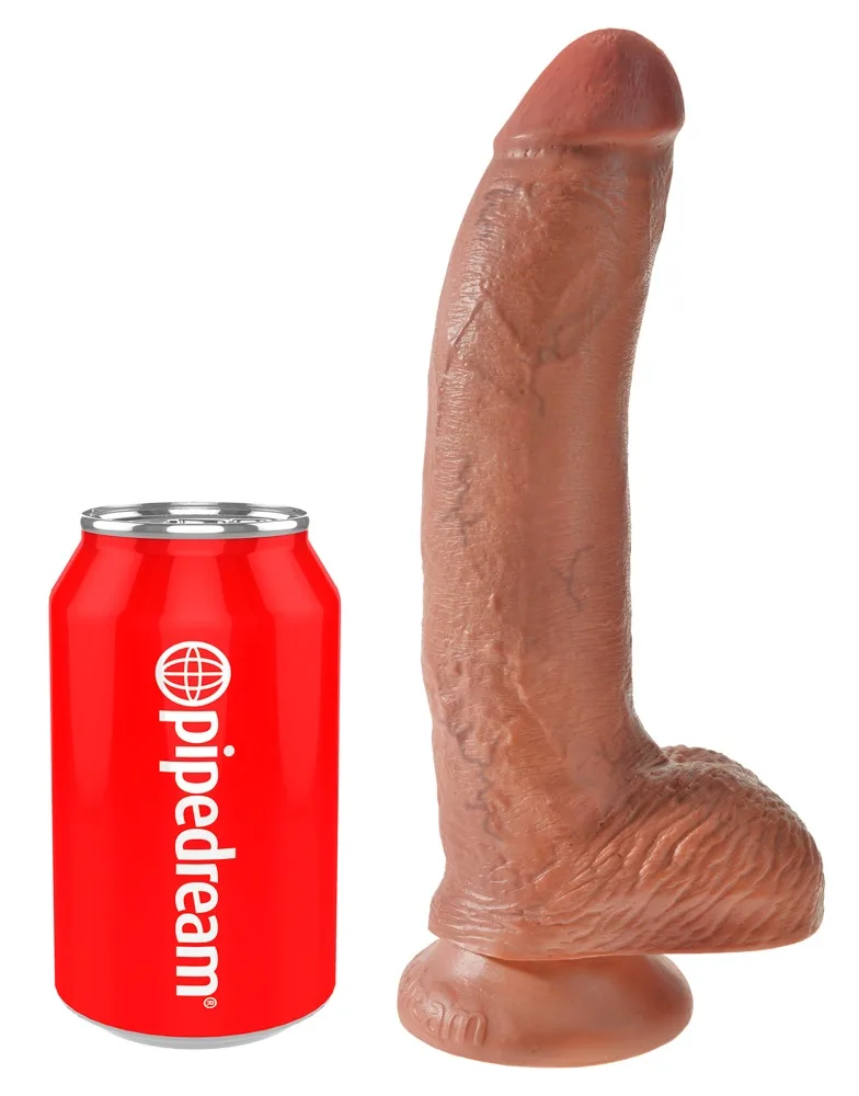 King Cock Dildo „9″ Cock with Balls“, 22,9 cm