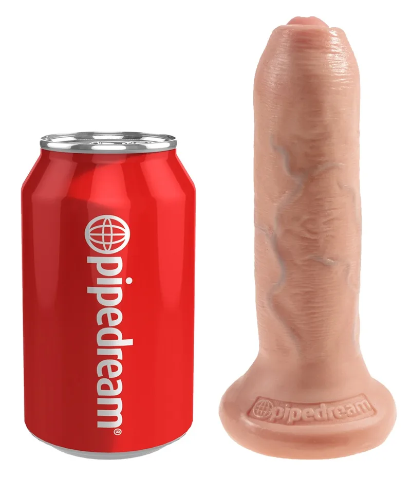 King Cock Dildo „6″ Uncut Cock“ mit beweglicher Vorhaut