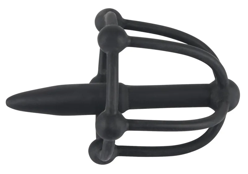 Penisplug Dilator mit Eichel-Käfig, flexibel