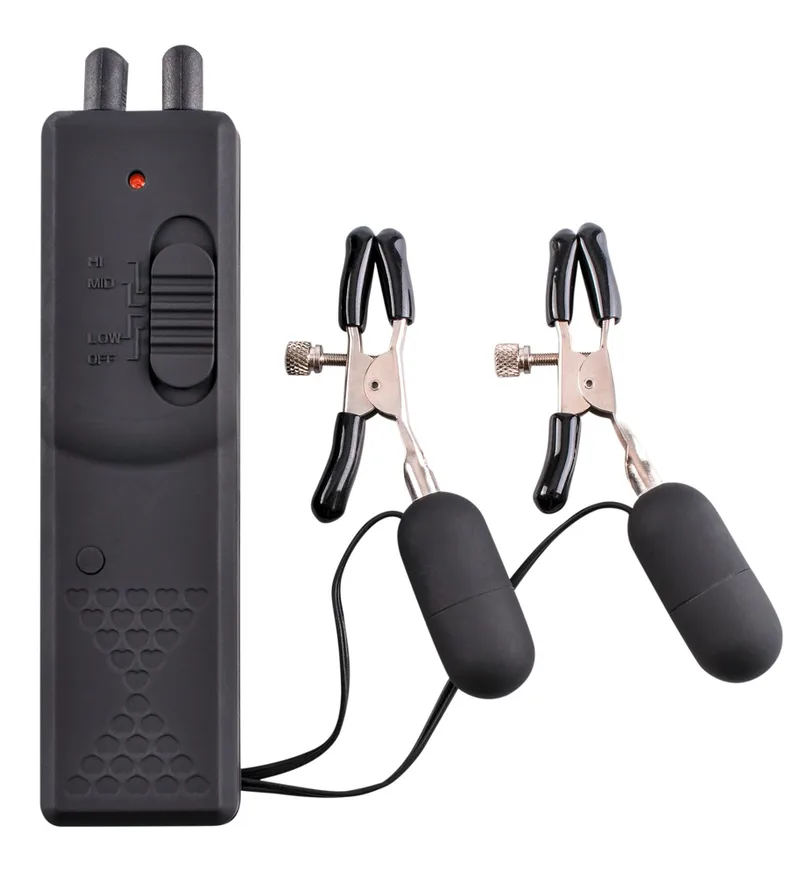 Fetish Fantasy Series Nippelklammern „Vibrating Nipple Clamps“, 3 Vibrationsmodi