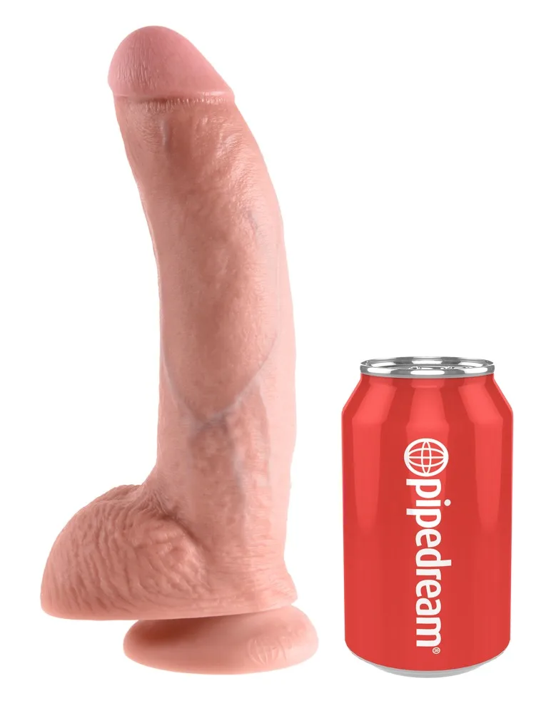 King Cock Dildo „9″ Cock with Balls“, 22,9 cm