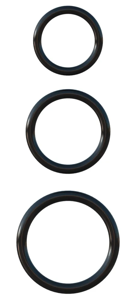 Fantasy C-Ringz 3-teiliges Penisring-Set „Silicone 3-Ring Stamina Set“, aus Silikon