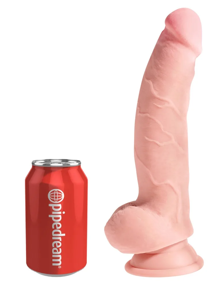 King Cock Plus Dildo „8″ Triple Density Cock with Balls“, 20 cm
