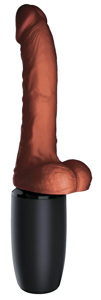 King Cock Plus Stoßvibrator „7,5“ Thrusting Cock with Balls“ mit Wärmefunktion, 7 Vibrationsmodi