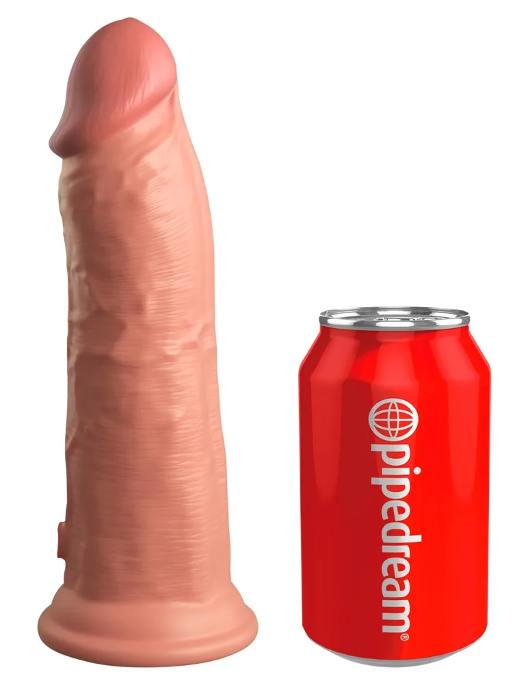 King Cock Elite Naturdildo „8“ Dual Density Silicone Cock“ mit extra starkem Saugfuß