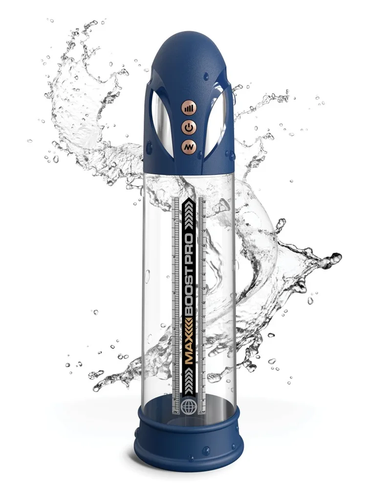 Pump Worx Penispumpe „Max Boost Pro Flow“ mit automatischer Saugkraft