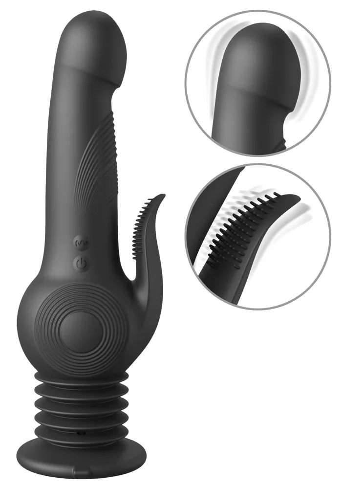 Fetish Fantasy Series Vibrator „Pogo Thruster“ mit federndem Saugfuß