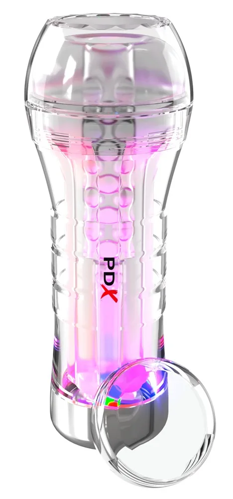 PDX Elite Masturbator „ViewTube XXL“ mit LED-Lightshow