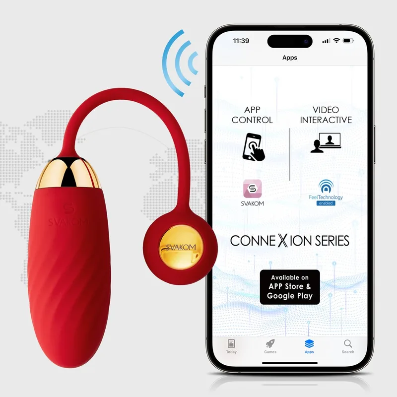 SVAKOM Vibro-Ei „Ella Neo“, 60 g, 11 Vibrationsmodi per App oder am Toy