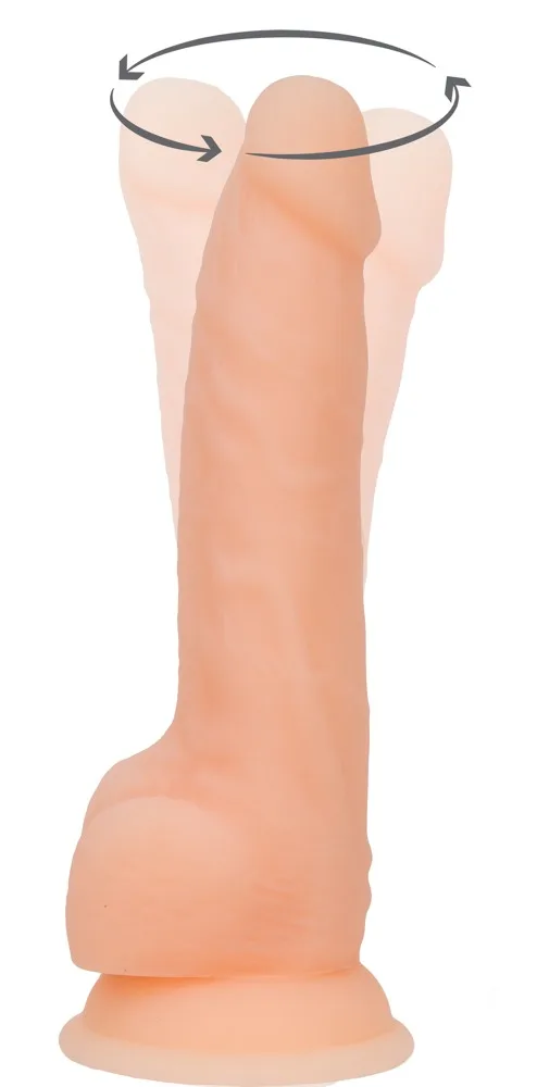 Naked Addiction Naturvibrator „8″ Rotating & Vibrating Dong“ mit Saugfuß