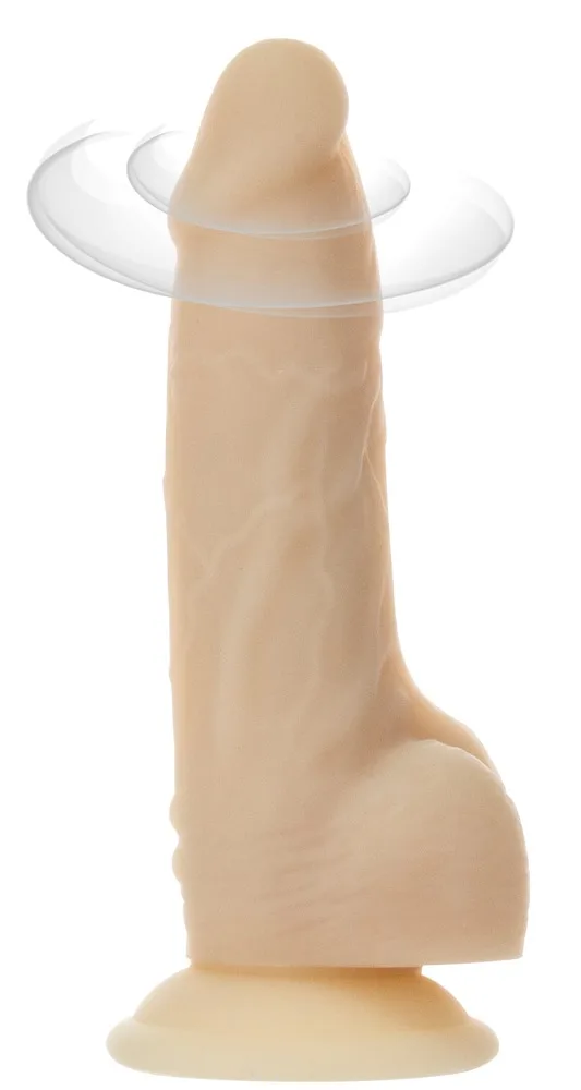 Naked Addiction Naturvibrator „7″ Rotating & Vibrating Dong“ mit Saugfuß