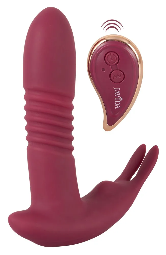 JAVIDA „RC Hands-free 3 Function Vibrator“ mit Rotation, Stoßfunktion und Vibration