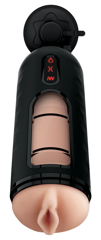 PDX Elite Masturbator „Elite Vibrating Mega Milker“, 6 Melk-Geschwindigkeiten, 7 Vibrationsmodi