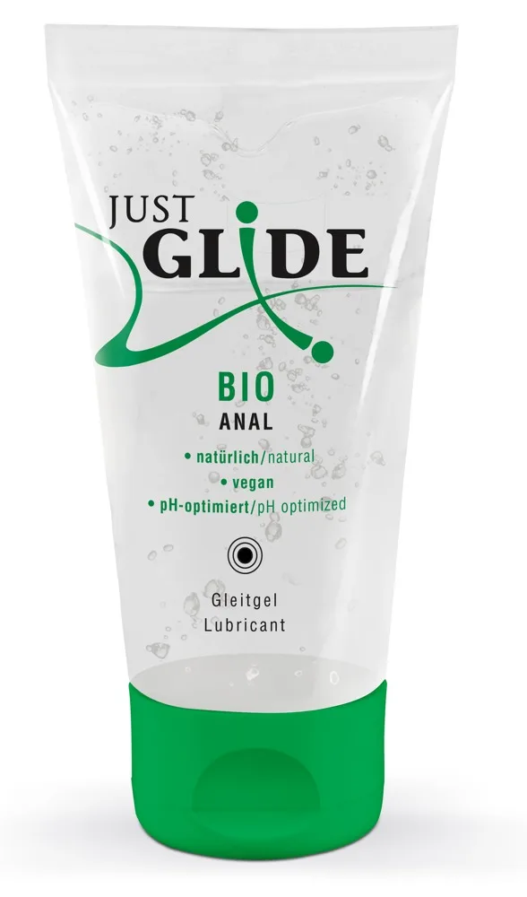 Just Glide Gleitgel „Bio Anal“ auf Wasser-/Bio-Glycerinbasis