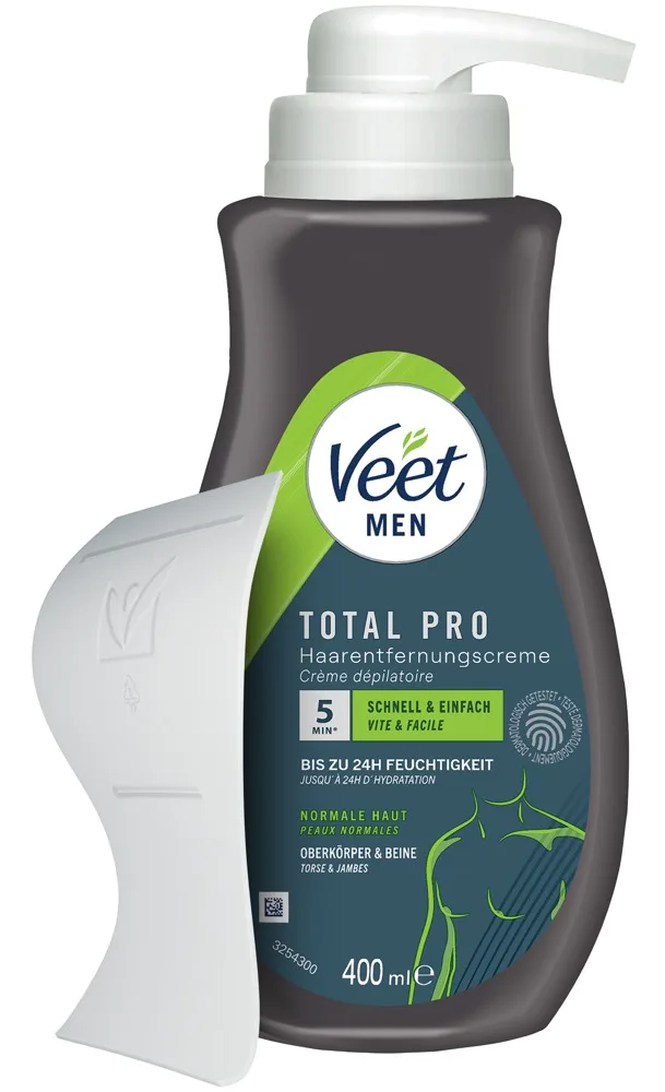 Veet Enthaarungscreme „Men TOTAL PRO“ für seinen Oberkörper & Beine