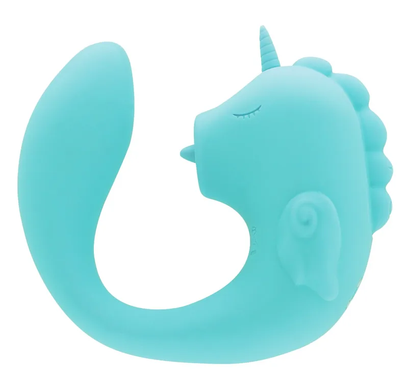 Unihorn Vibrator „C-Horse Ocean Peak“ mit Klitoris-Stimulator