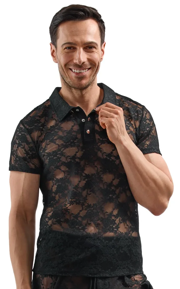 Svenjoyment Shirt aus Spitze