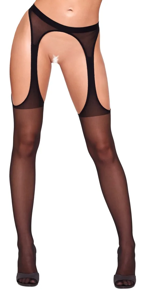 Cottelli LEGWEAR Straps-Strumpfhose, seidig weich