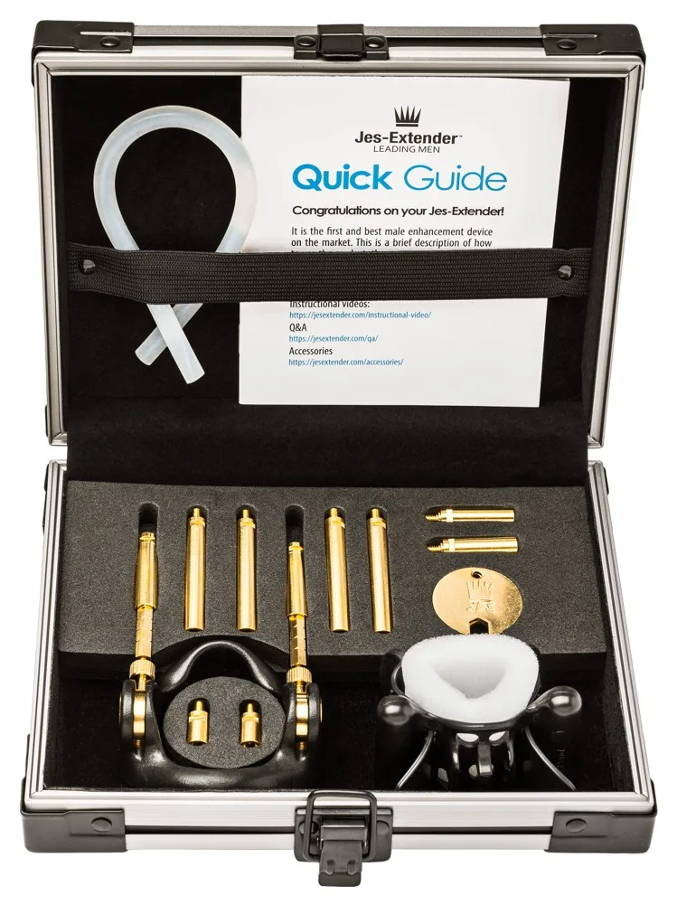 Penis-Expander „Gold Standard“ mit 24-Karat-Goldauflage, für Penisgrößen bis zu 24 cm