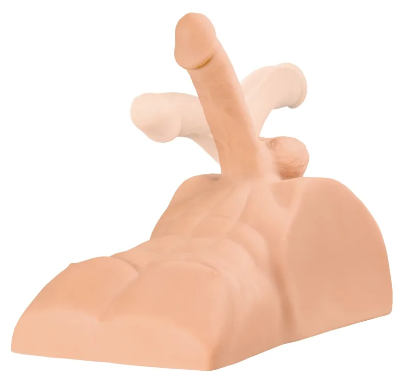 Torso-Masturbator „Perfect Ride“ mit rundum beweglichem Penisdildo