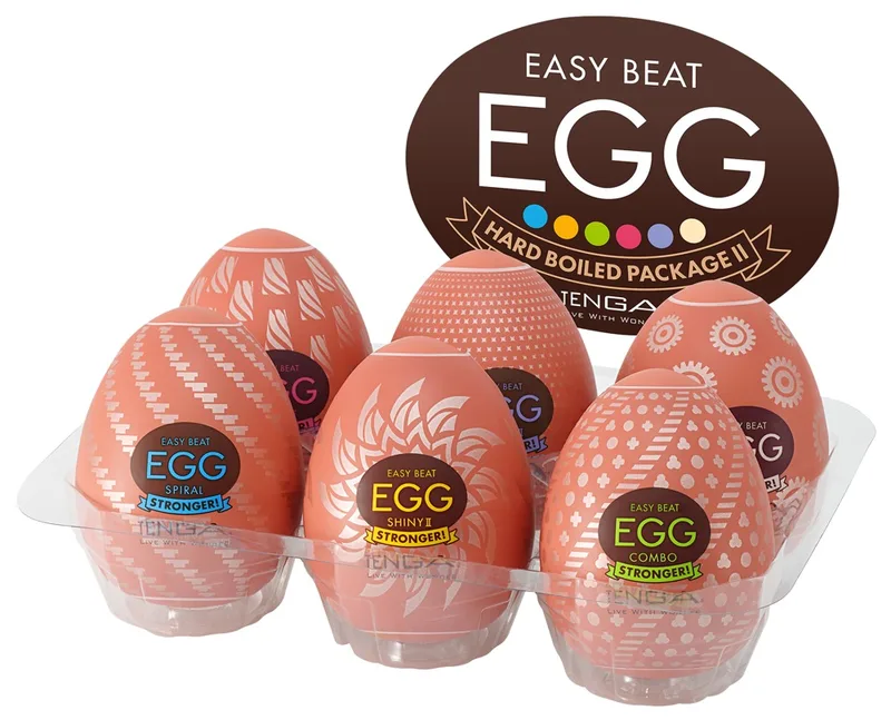 TENGA Masturbator-Set „Egg Stronger“ 6-teilig