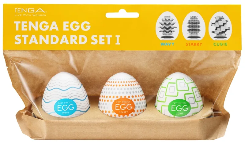 TENGA 3-teiliges Masturbator-Set „Egg Standard Set 1“