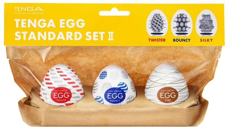 TENGA 3-teiliges Masturbator-Set „Egg Standard Set 2“