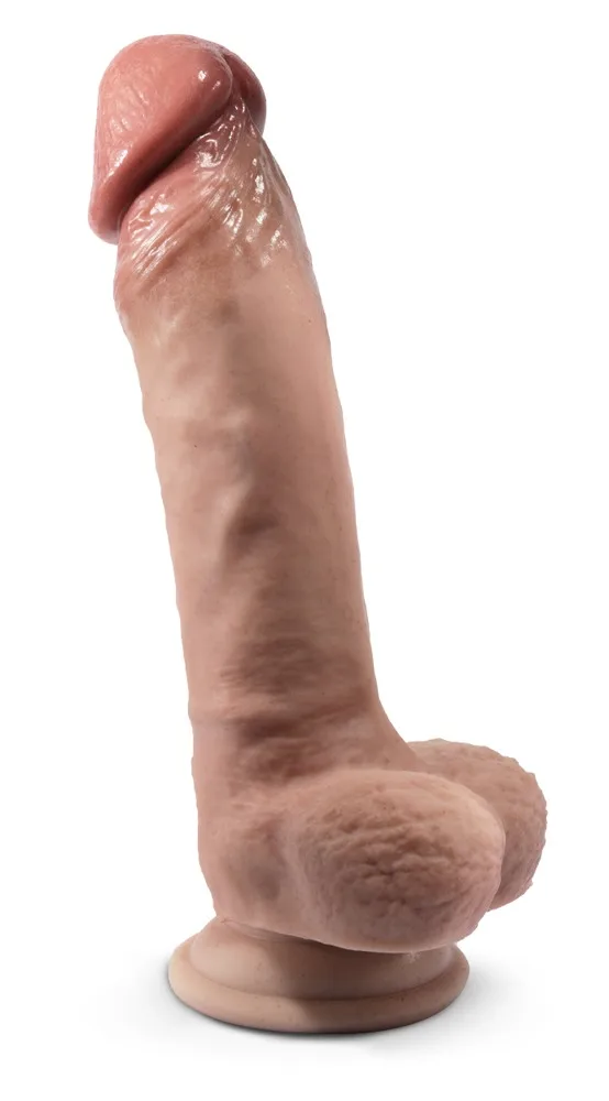 SILEXD Naturdildo „Model 1 Premium Real Skin“ mit Saugfuß