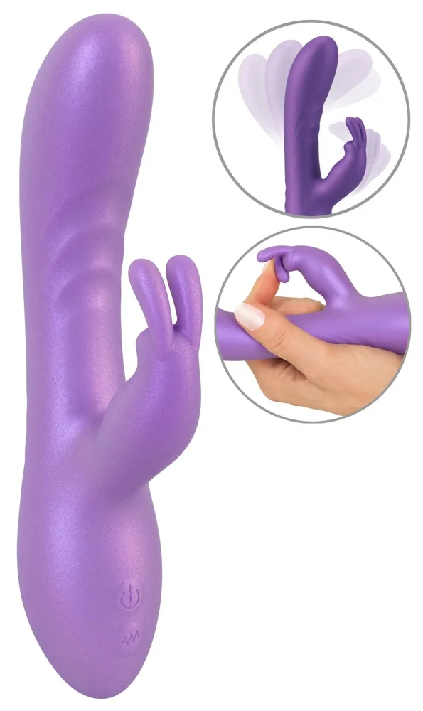 Sweet Smile Rabbitvibrator im Metallic-Glossy-Look