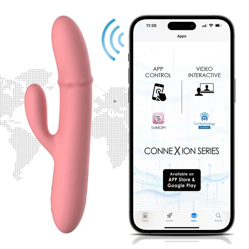 SVAKOM Rabbitvibrator „Mora Neo“ mit beweglichem Massagering
