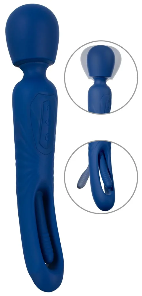 Sweet Smile Massagestab „2in1 Wand with Flicking Tongue“, beidseitig verwendbar