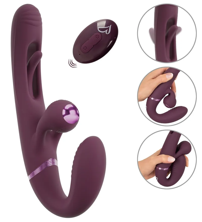 JAVIDA Strapless Strap-on mit Fernbedienung