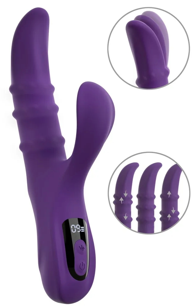 You2Toys Rabbitvibrator mit 3 beweglichen Massageringen