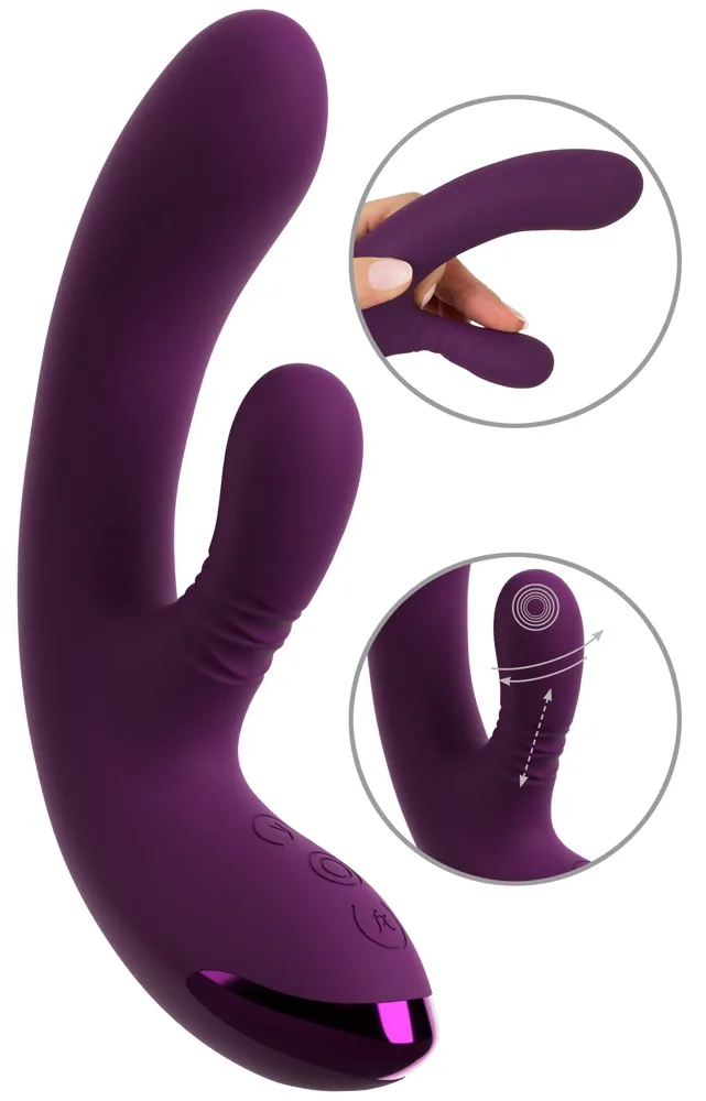 JAVIDA Rabbitvibrator mit doppelter Nodding-Funktion
