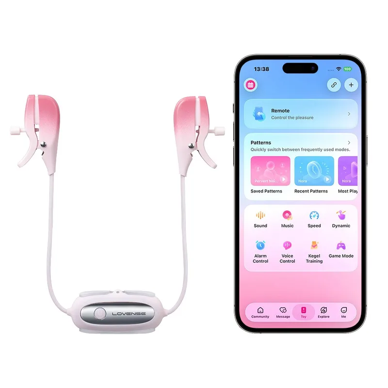 Lovense Nippelklemmen „Gemini“ mit Vibration