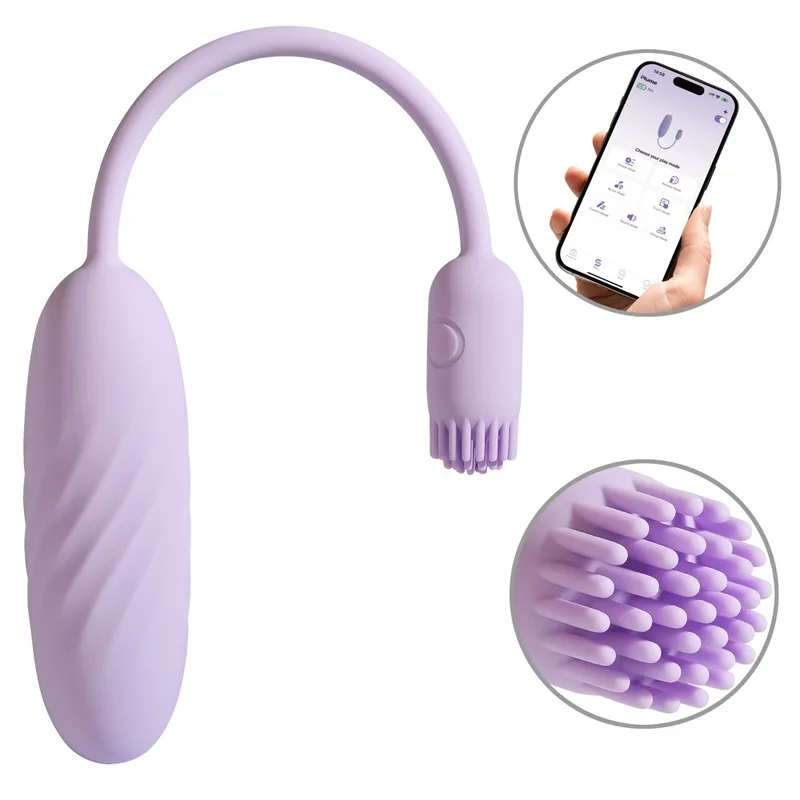 SVAKOM Vibro-Ei „Plume“ mit flexiblem Vibro-Bürstchen