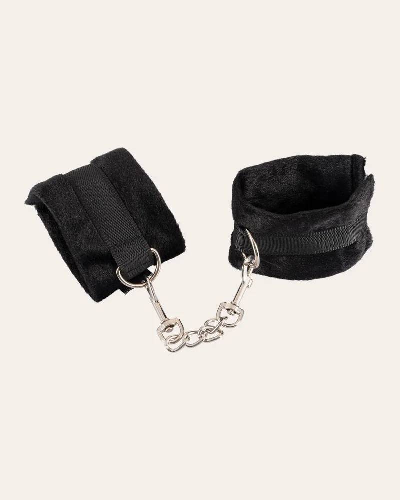 Accessoire Bizarre Handfesseln aus Plüsch