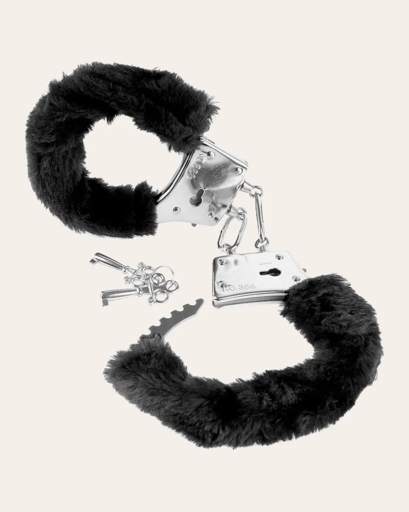 Fetish Fantasy Series Handschellen mit Plüsch „Beginners Furry Cuffs“ mit Sicherheitsbügel