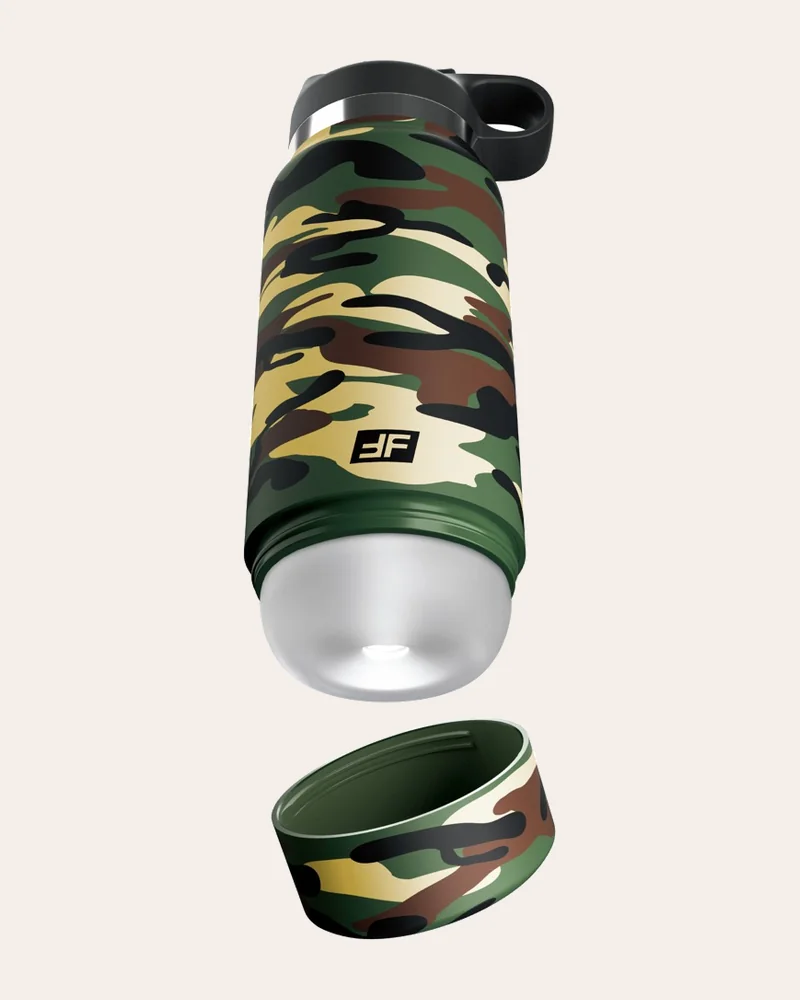 PDX Plus Masturbator „Fap Flask Happy Camper“ in neutraler Trinkflaschen-Optik
