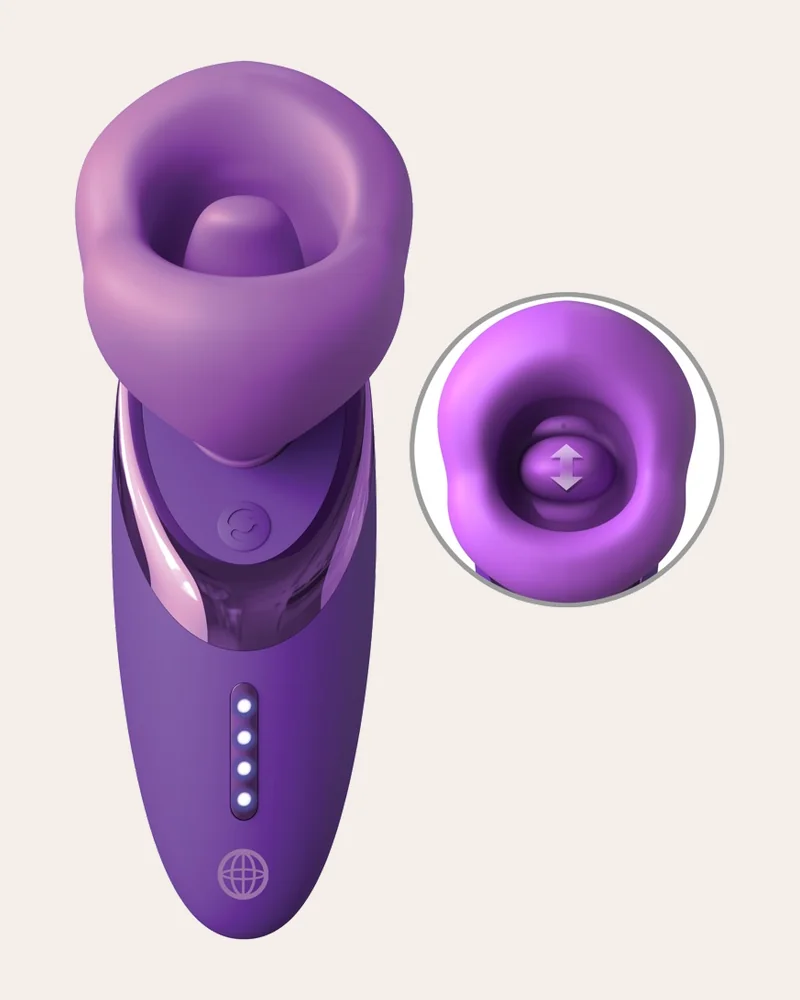 Fantasy For Her Zungenvibrator „Pleasure Sucker“ mit Saugschale