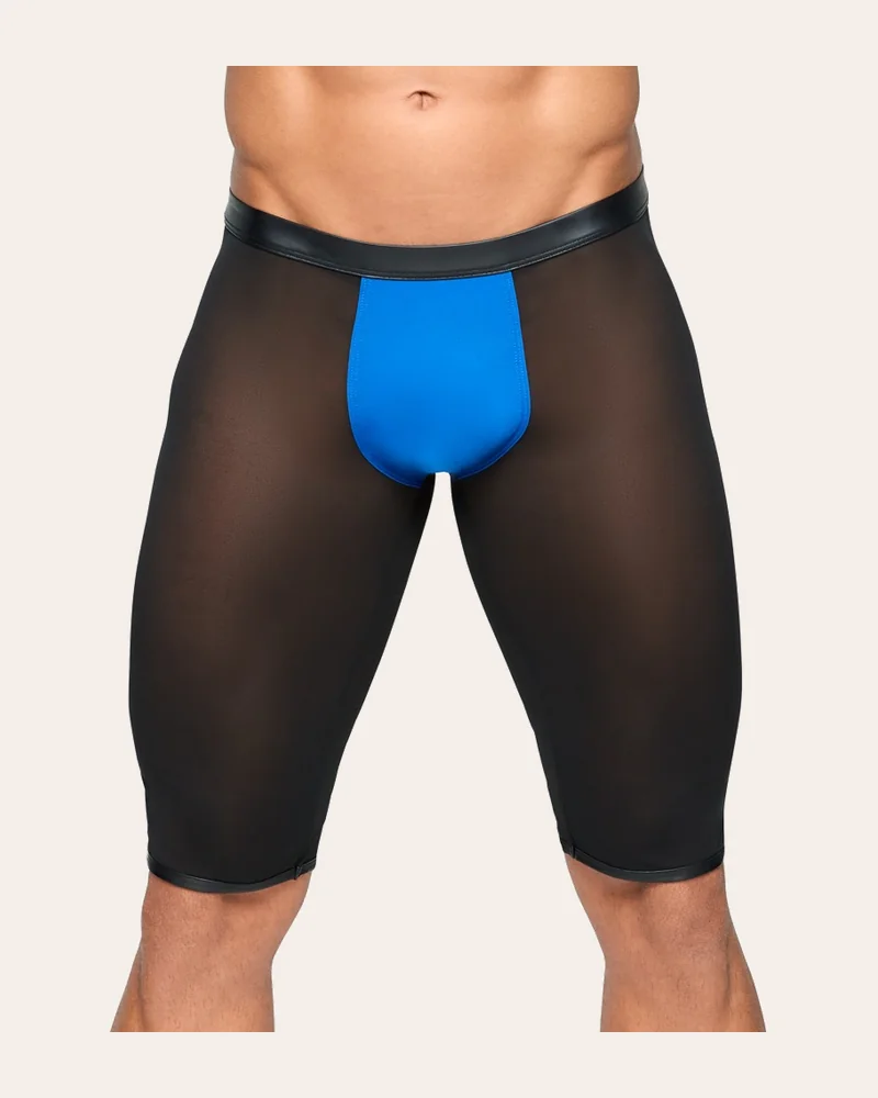 finesse HOMME Radlerpants aus transparentem Powernet